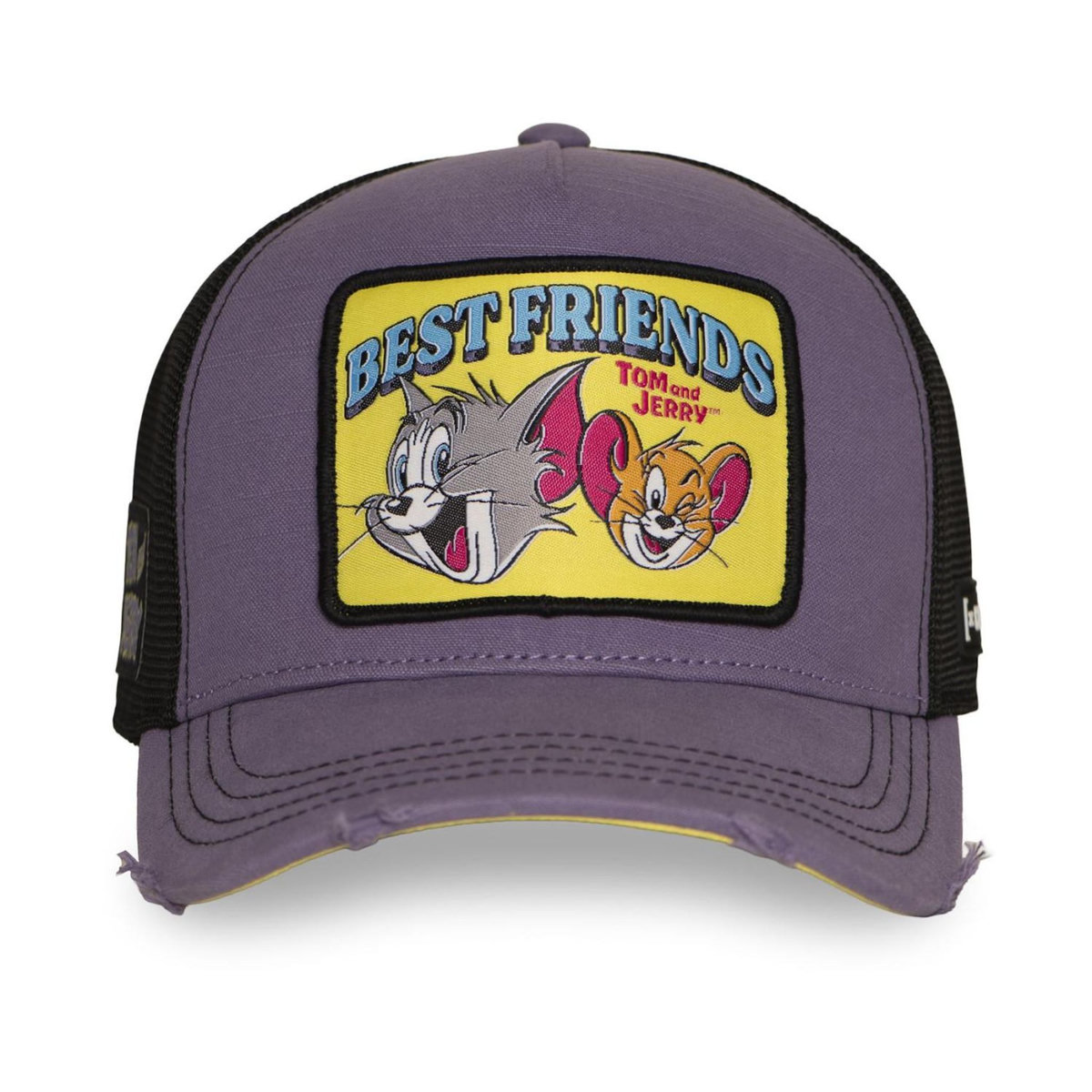 CAPSLAB Casquette Trucker filet finitions premium Tom & Jerry Best Friends