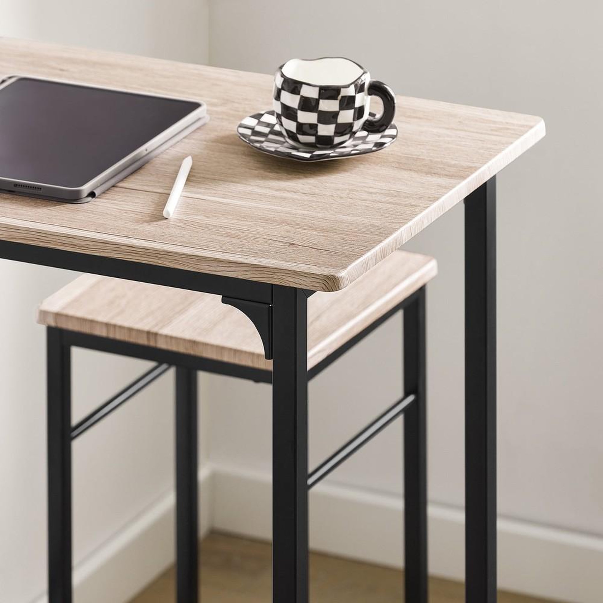 Voir la diapositive 4 : SOBUY SoBuy - Ensemble Table Et 2 Tabourets - Industriel - OGT10