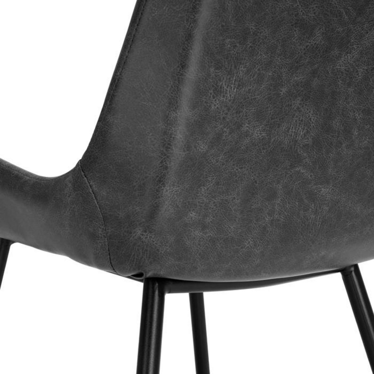 Rendez vous déco Lot de 2 chaises en cuir synthétique marron - Austin