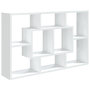 Voir la diapositive 2 : VIDAXL Etagere murale blanc 85x16x52,5 cm bois d'ingenierie