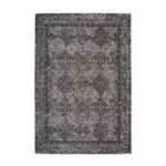 Paris Prix Tapis Vintage à Poils Courts  Iglesia  Gris & Noir. Coloris disponibles : Gris