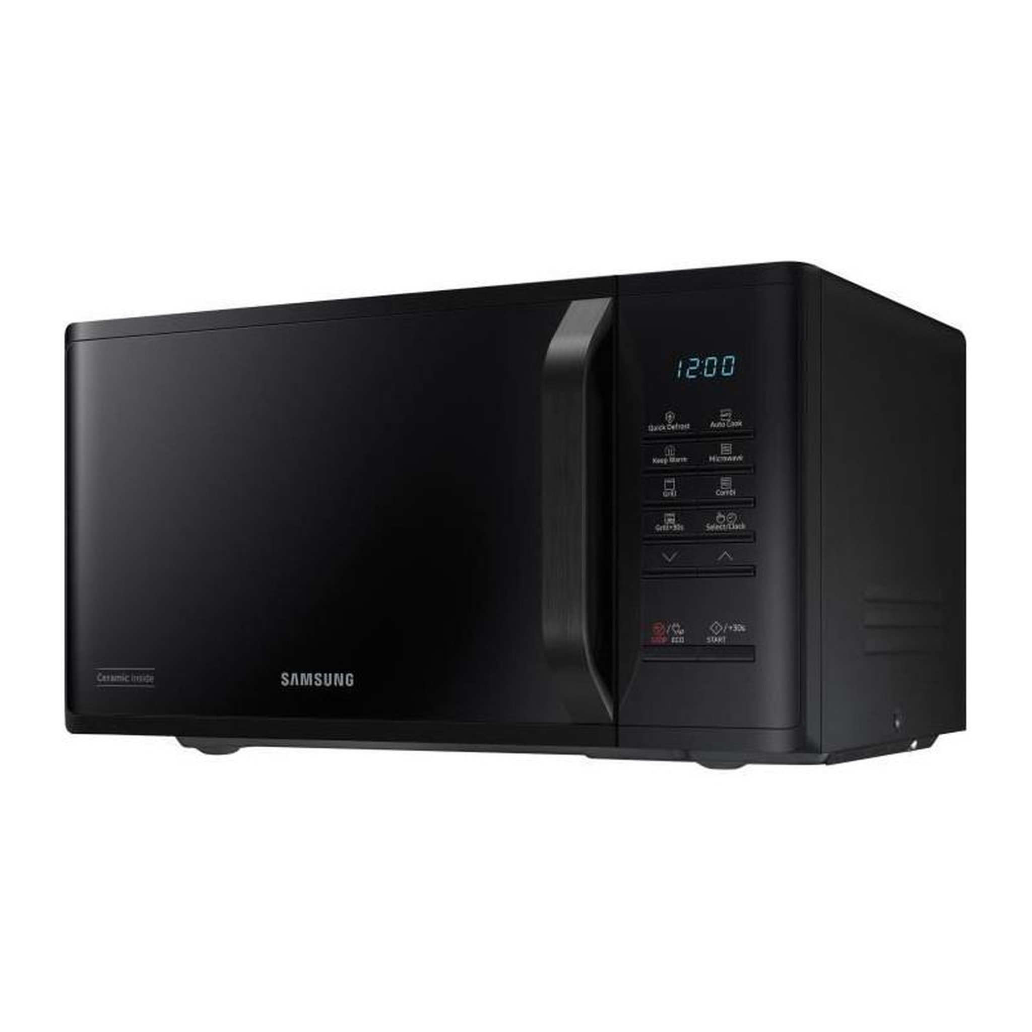 Voir la diapositive 3 : Samsung Micro-ondes Samsung MG23K3513AK - 23L - Gril - Electronique - 800W - 28,8 cm - Cavité céramique émail - Noir