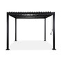 Voir la diapositive 5 : SWEEEK Pergola bioclimatique aluminium et acier lames orientables 3x3m Palace