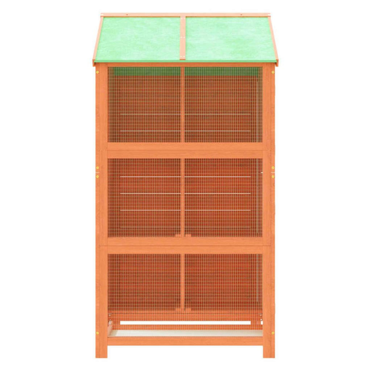 VIDAXL Maison a oiseaux marron 97x81x152 cm bois massif de pin