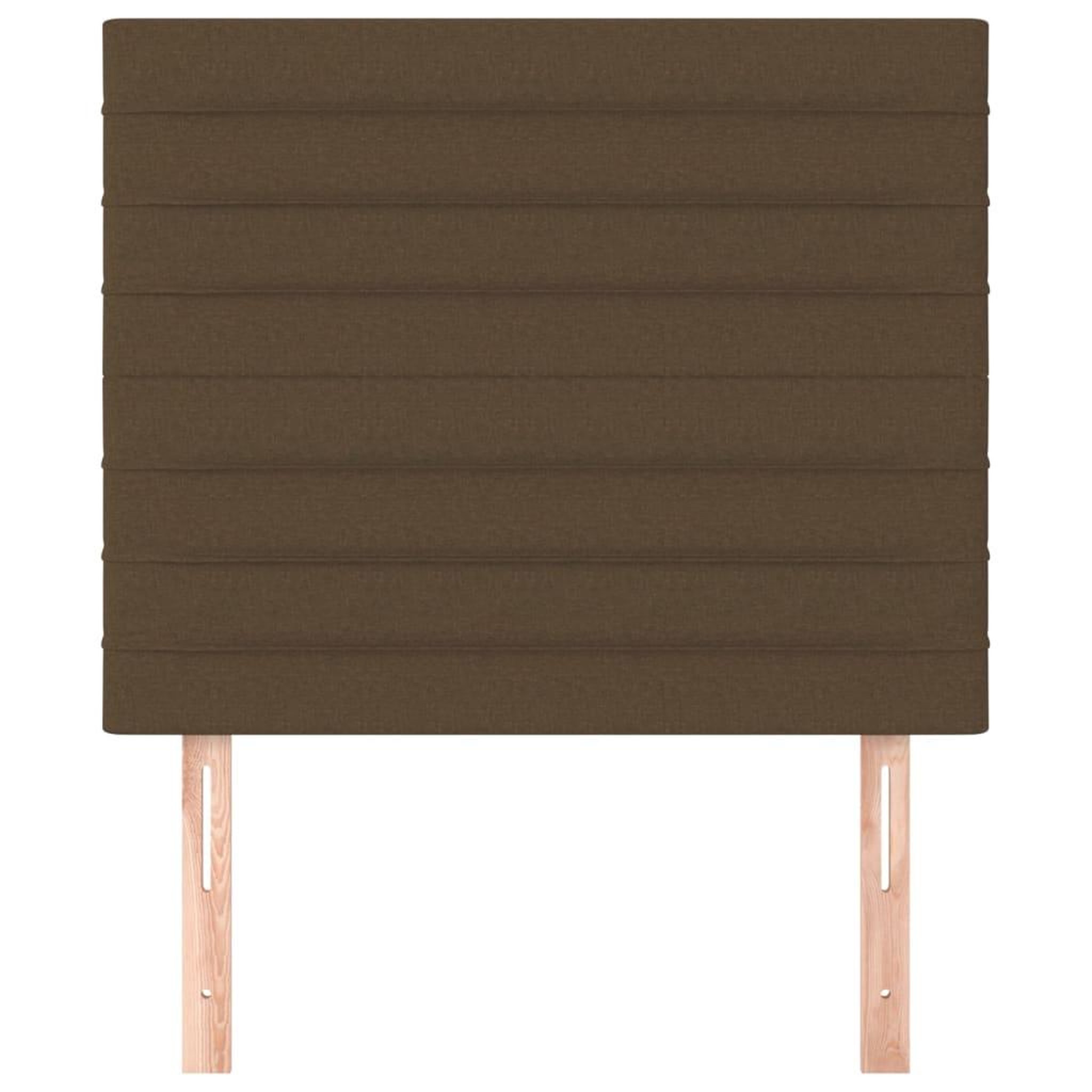 Voir la diapositive 3 : VIDAXL Tetes de lit 2 pcs Marron Fonce 100x5x78/88 cm Tissu