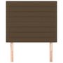 Voir la diapositive 3 : VIDAXL Tetes de lit 2 pcs Marron Fonce 100x5x78/88 cm Tissu