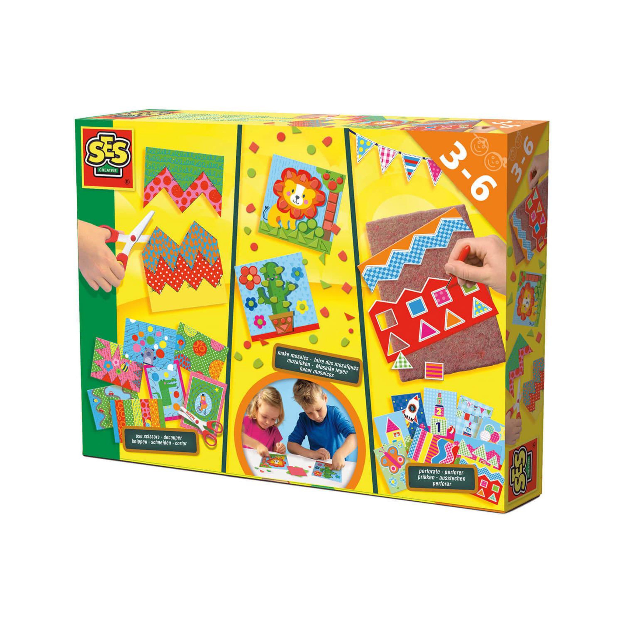 SES Creative Coffret créatif : Perforer, découper et faire des mosaïques