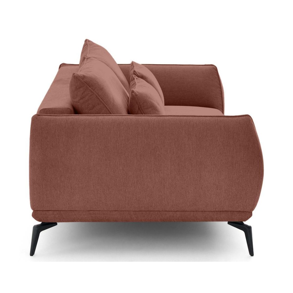 LISA DESIGN Arica - canapé droit 3 places convertible en tissu texturé