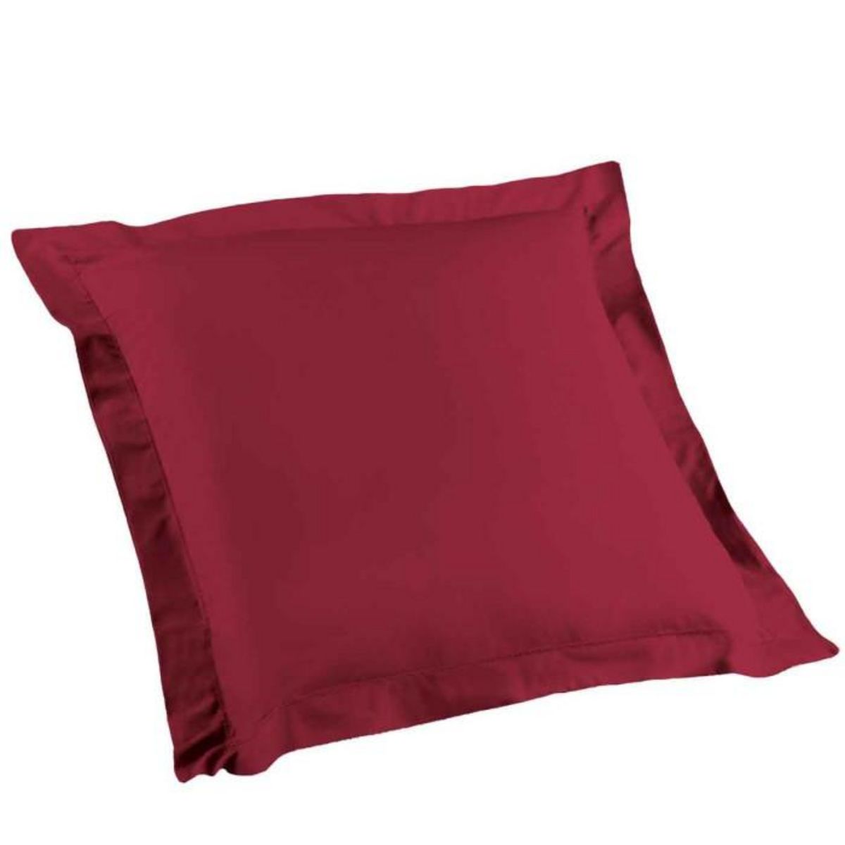 Paris Prix Taie d'Oreiller en Coton Bio  Biolina  63x63cm Bordeaux