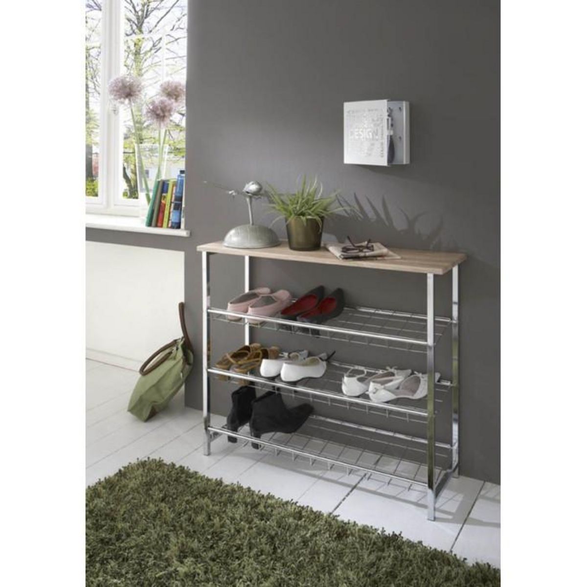 Paris Prix Boîte à Clés Métal  Design  24cm Blanc