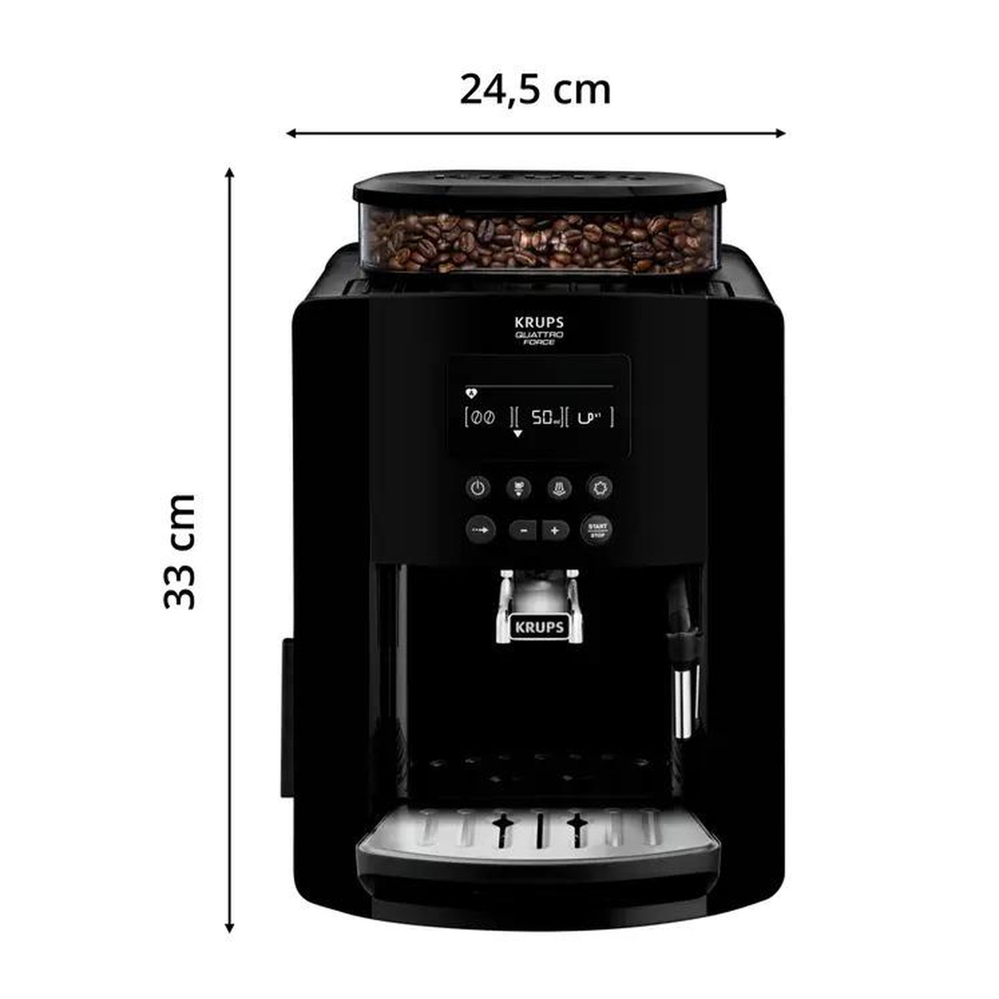 Voir la diapositive 5 : KRUPS Robot café 15 bars noir - ea817010