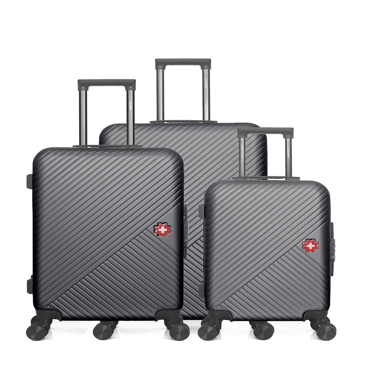 SWISS KOPPER SWISS KOPPER  -  Lot de 3  -  Valise grand format, valise weekend et valise cabine SPIEZ