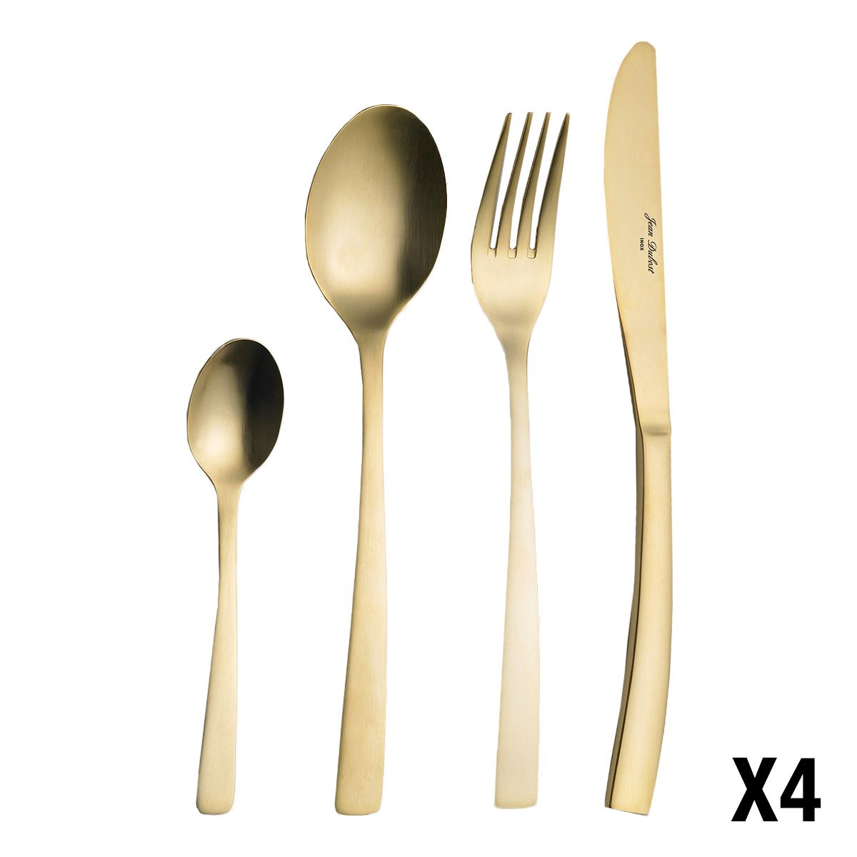 JEAN DUBOST Ménagère de 16 pièces JET DORE