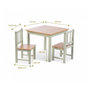 Voir la diapositive 2 : GEUTHER Meubles d activite en Hevea 2 chaises et une table Couleur Blanc