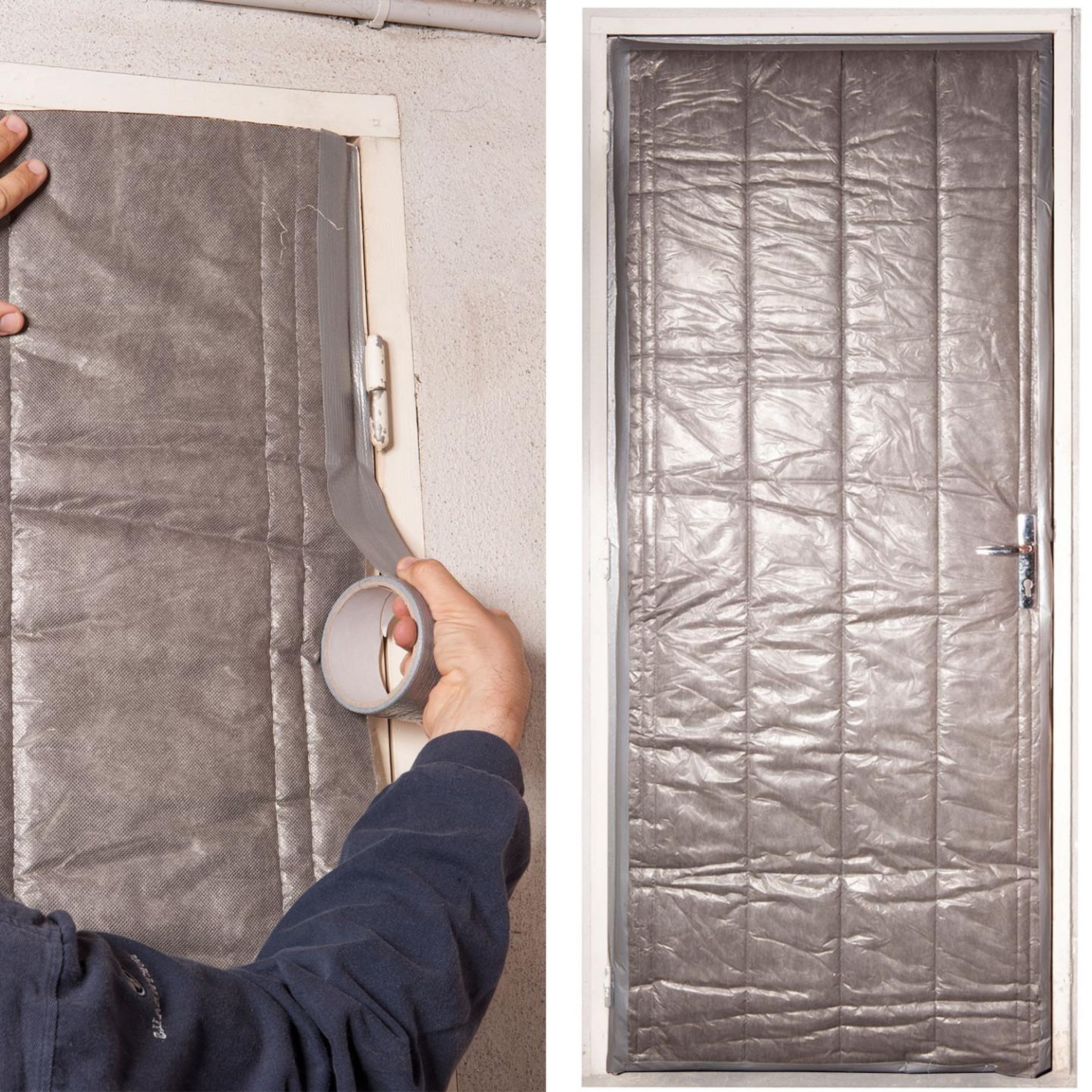 Voir la diapositive 3 : ID MARKET Kit isolation porte de service 210 x 85 cm