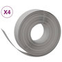 Voir la diapositive 2 : VIDAXL Bordures de jardin 4 pcs gris 10 m 15 cm polyethylene