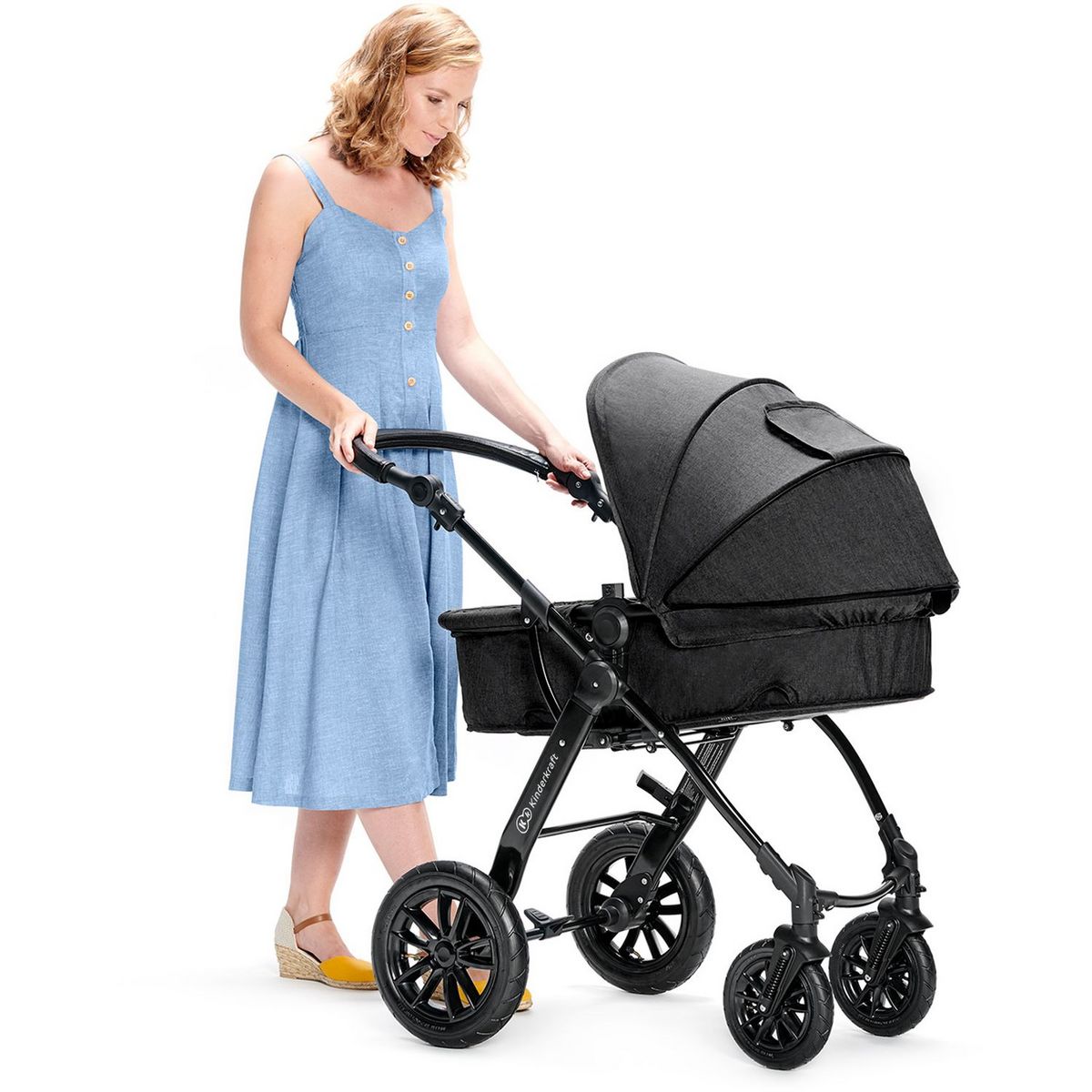 KINDERKRAFT Poussette 3en1 Moov noir bébé 