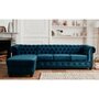 Voir la diapositive 2 : LISA DESIGN William - canapé chesterfield d'angle gauche - 4 places - en velours