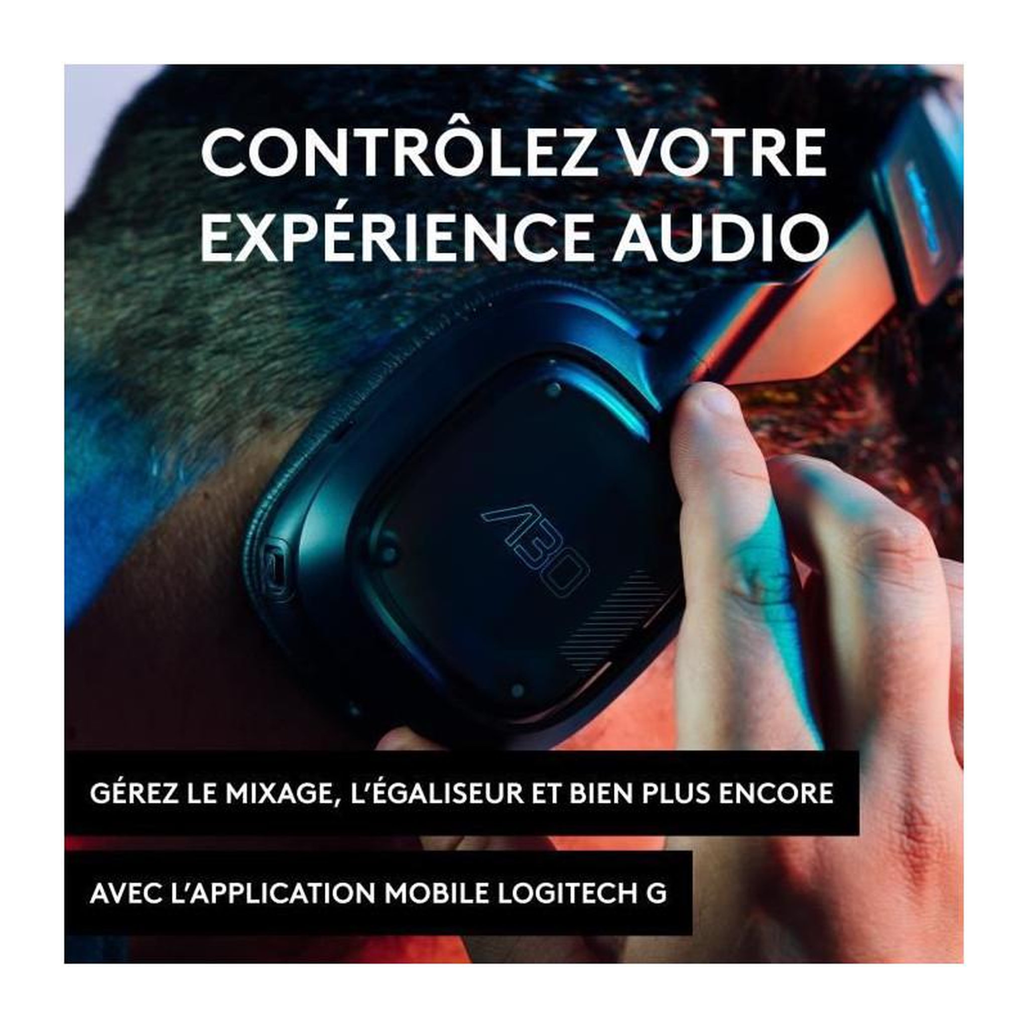Voir la diapositive 6 : LOGITECH G Casque Gaming - ASTRO - A30 - Pour PS, PC, Mobile - Bleu marine