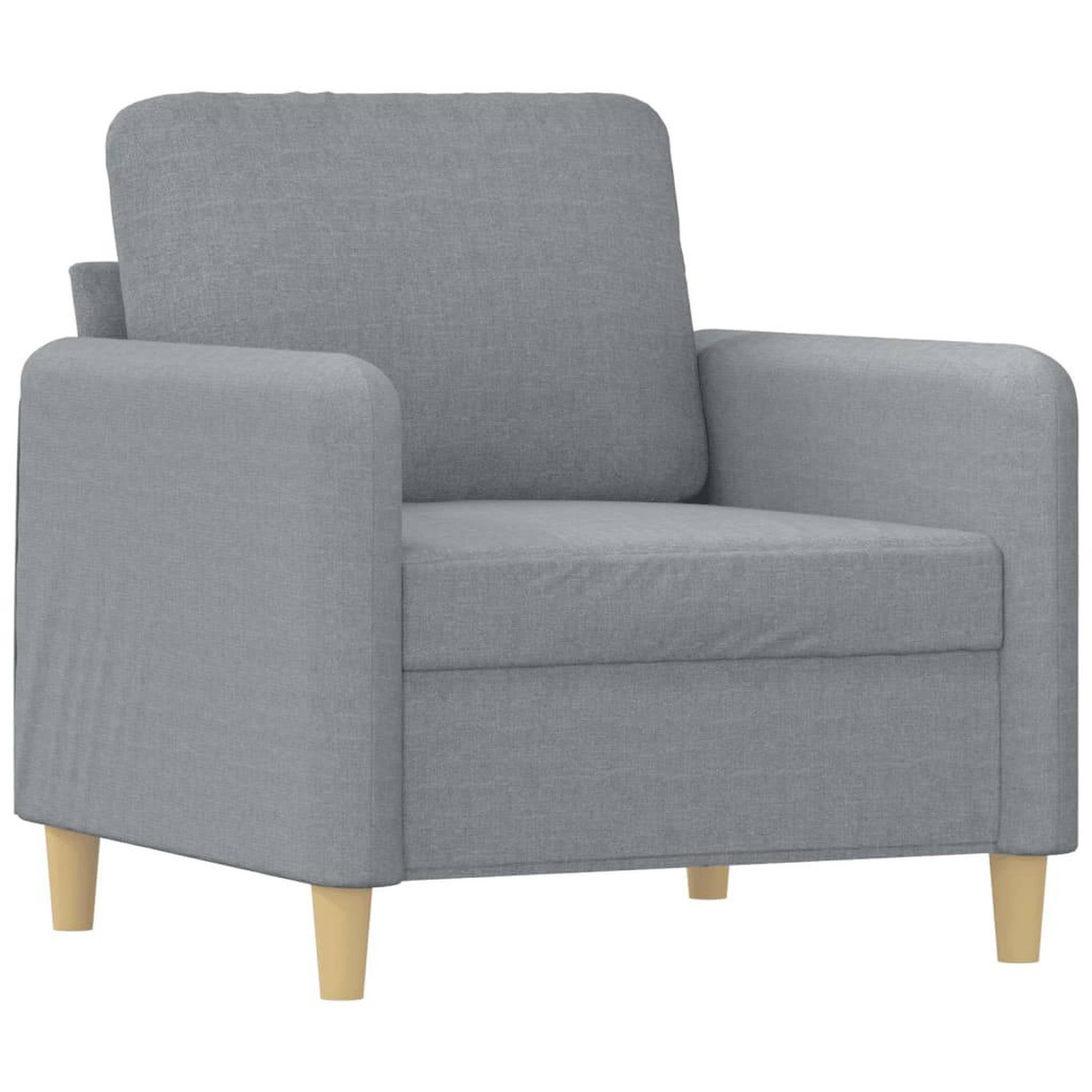 Voir la diapositive 3 : VIDAXL Ensemble de canapes 3 pcs coussins gris clair tissu