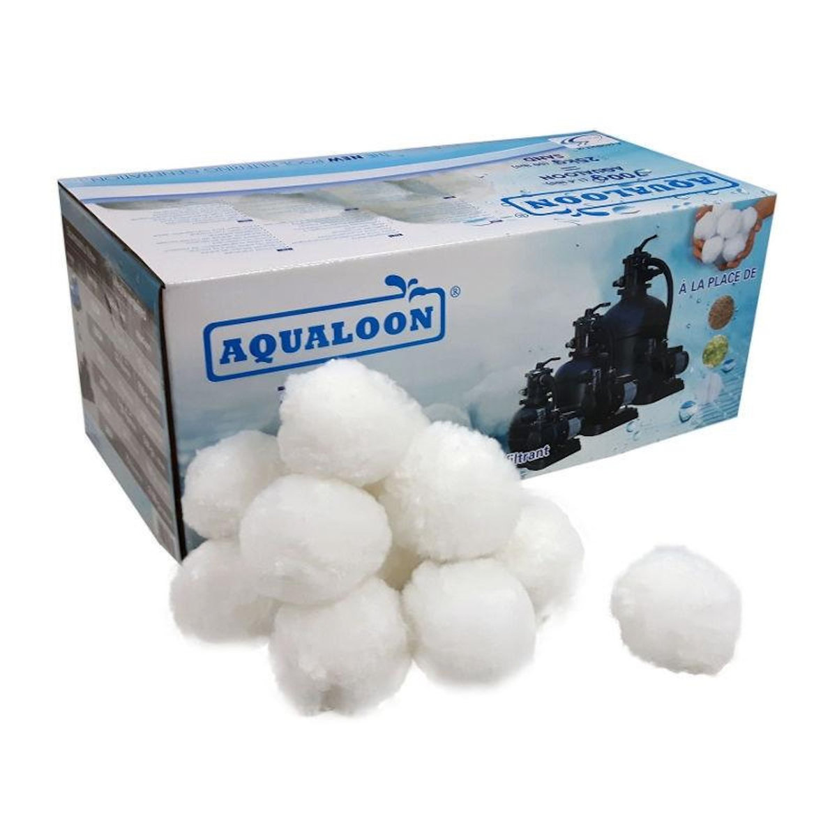 water'clip BALLES FILTRANTE pour FILTRES à SABLE PISCINE 30x 20x10
