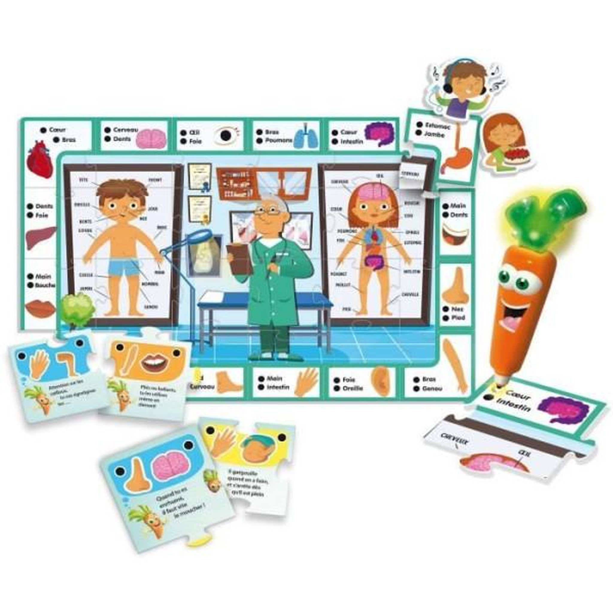 Voir la diapositive 2 : LISCIANI GIOCHI Docteur - Stylo parlant - CAROTINA - Découverte du corps humain, Stylo interactif