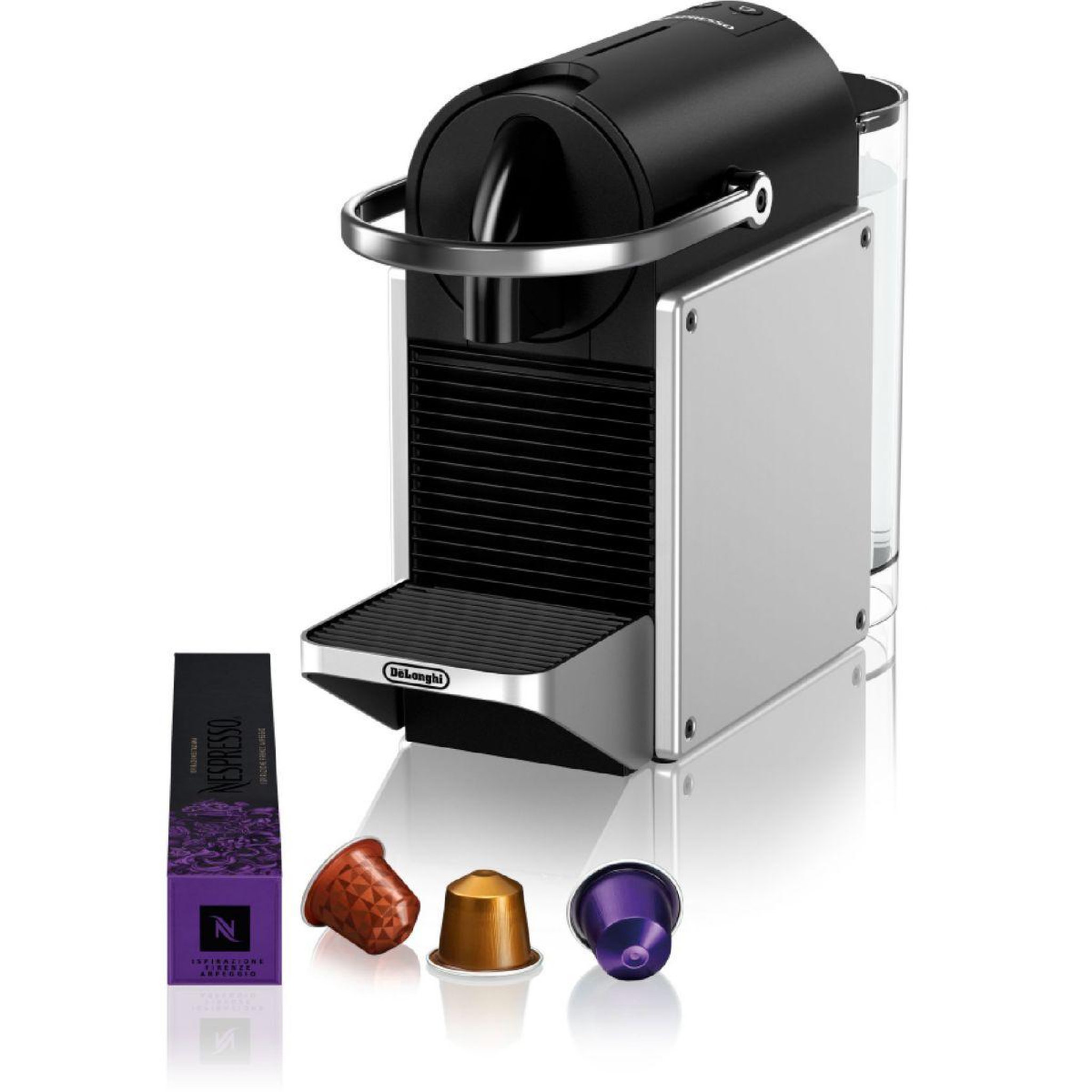 DELONGHI Nespresso pixie gris metal en127.s