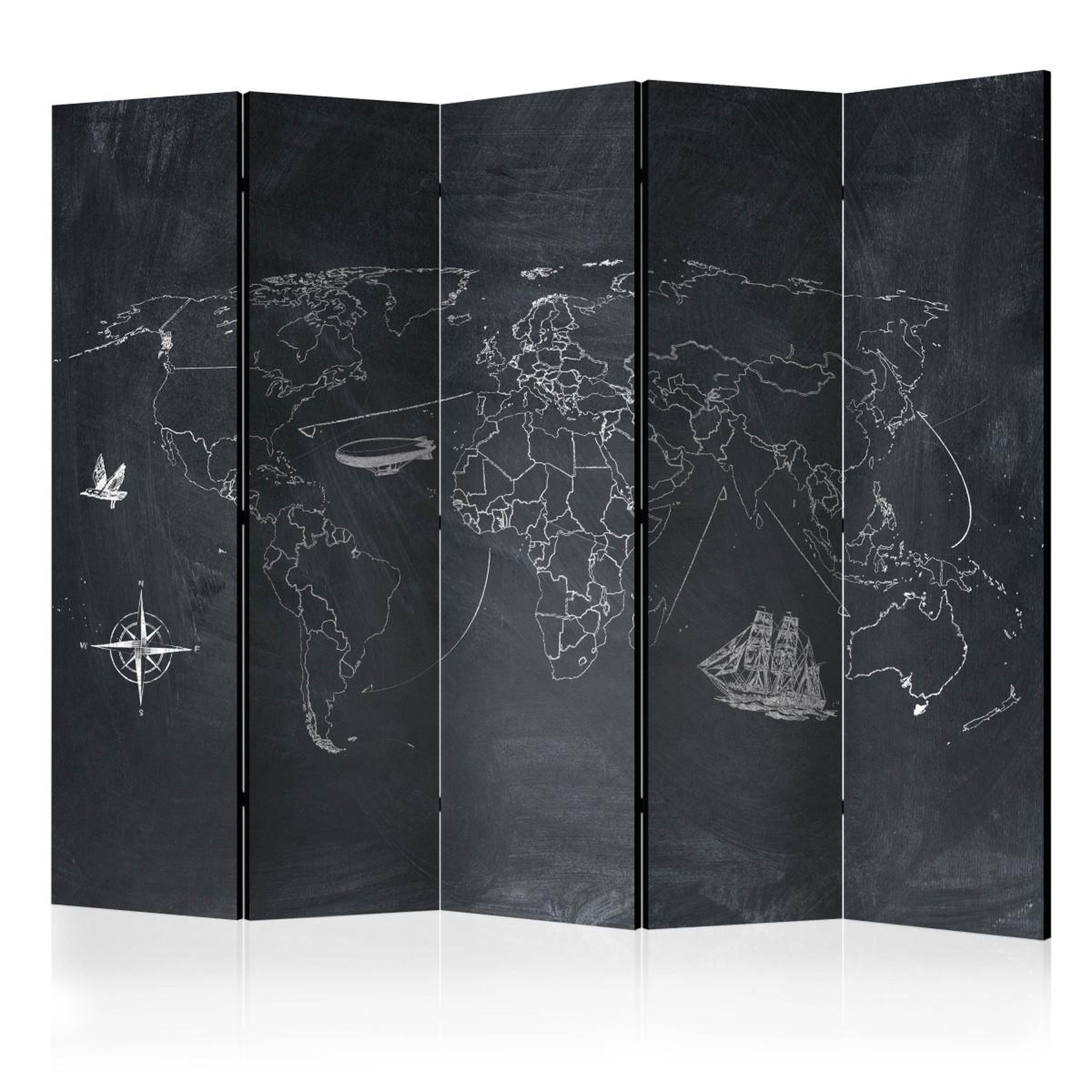 Paris Prix Paravent 5 volets  small travel. Large travel  172x225cm