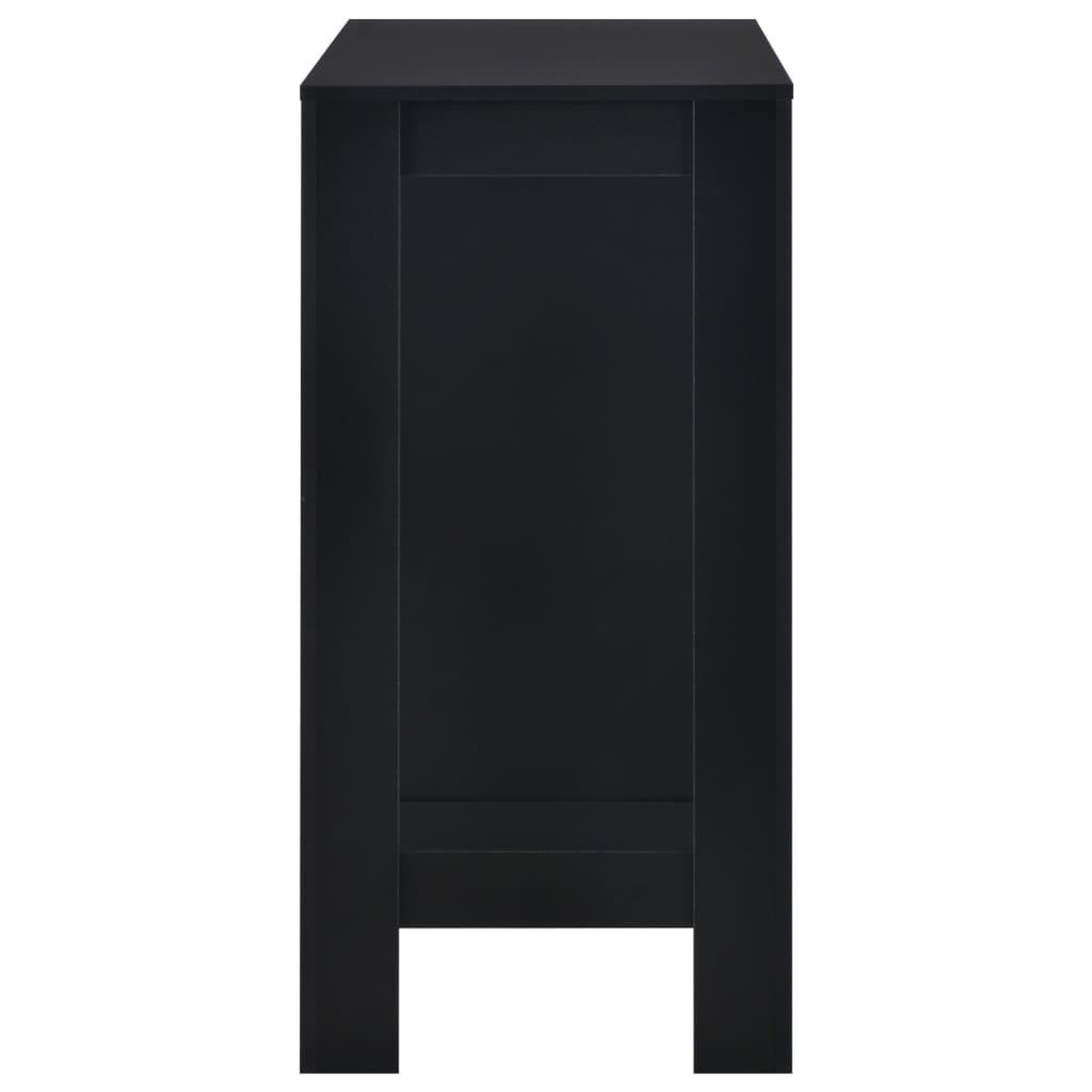 Voir la diapositive 4 : VIDAXL Table de bar avec etagere Noir 110x50x103 cm