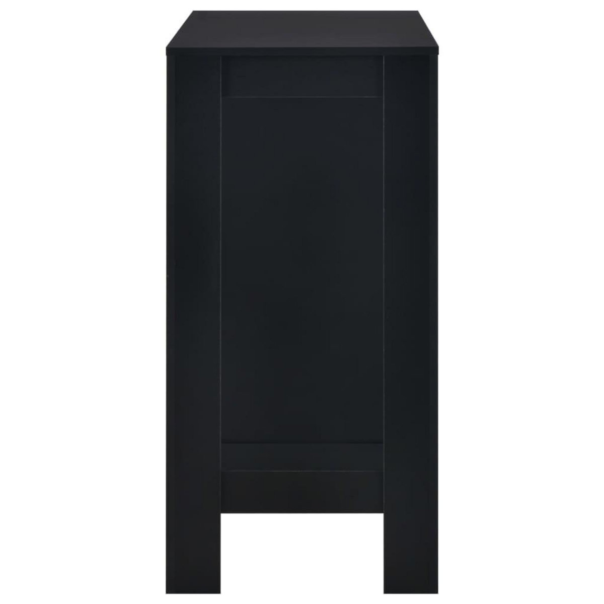 VIDAXL Table de bar avec etagere Noir 110x50x103 cm