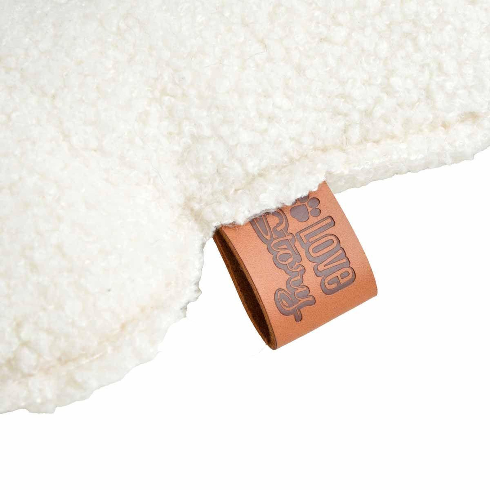 Voir la diapositive 3 : LOVE STORY Jouet peluche os pour chien  wooly  37cm écru