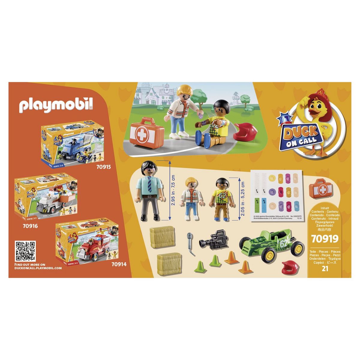 PLAYMOBIL Duck on call 70914 Secouriste et pilote