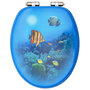 Voir la diapositive 5 : VIDAXL Sieges WC couvercle a fermeture en douceur 2 pcs MDF Fond marin