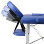 Voir la diapositive 5 : VIDAXL Table pliable de massage Bleu 3 zones avec cadre en aluminium