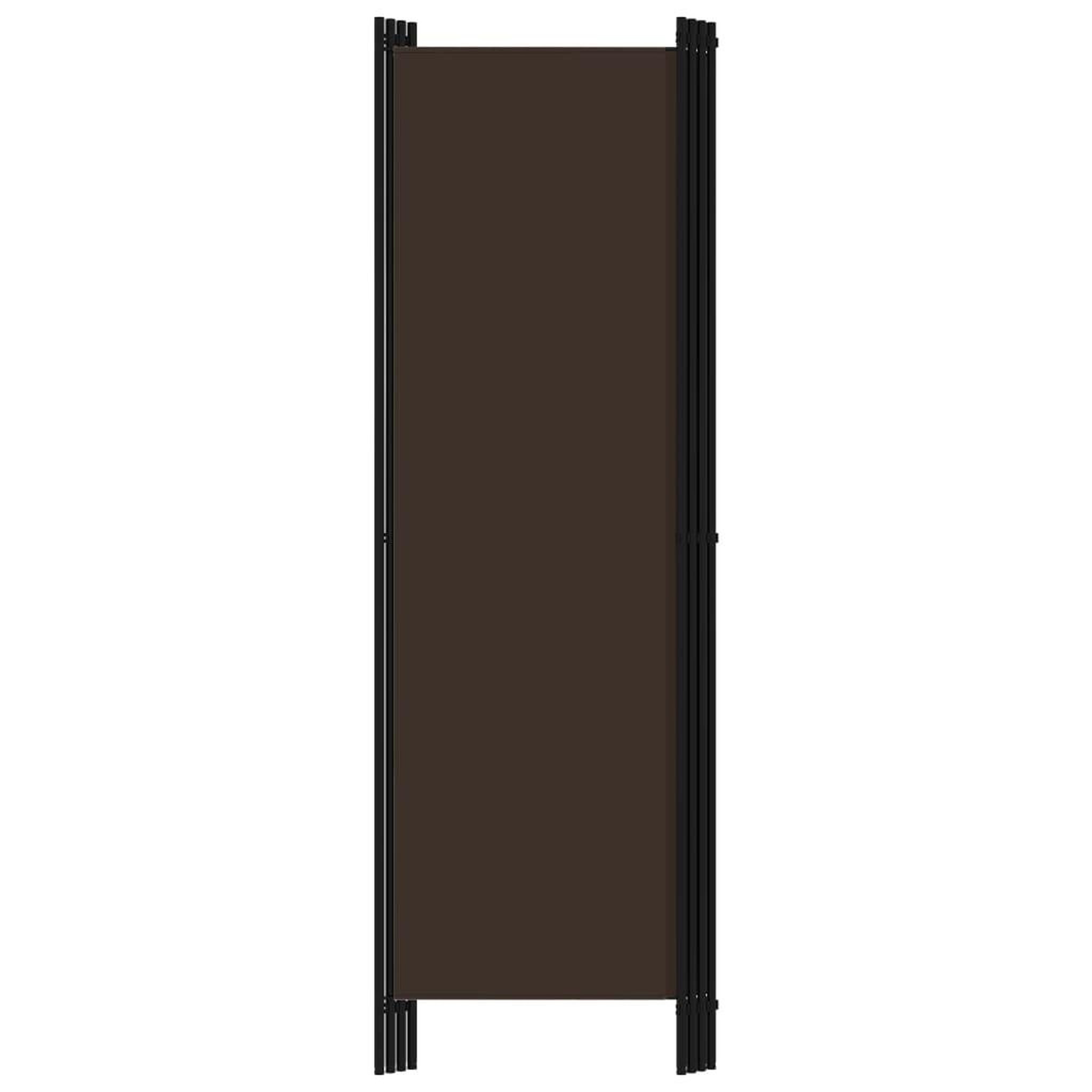 Voir la diapositive 4 : VIDAXL Cloison de separation 4 panneaux Marron 200x180 cm