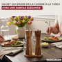 Voir la diapositive 5 : Fackelmann Set moulin à poivre et sel en bois Fackelmann Acacia