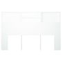 Voir la diapositive 5 : VIDAXL Armoire de tete de lit Blanc 160x19x103,5 cm