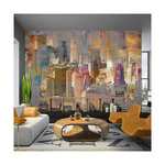 Paris Prix Papier Peint  City ??in the Mist. Coloris disponibles : Multicolore