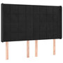 Voir la diapositive 2 : VIDAXL Tete de lit avec oreilles Noir 147x16x118/128 cm Velours