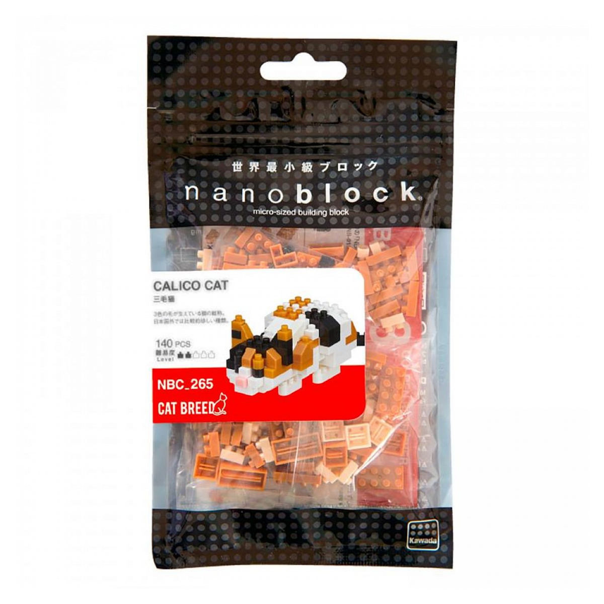 BANDAI Nanoblock Chat Calico 140 pcs - Mini series