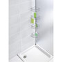 Voir la diapositive 2 : Wenko Etagère de douche extensible Dolcedo - L. 31 x H. 65/275 cm - Argent