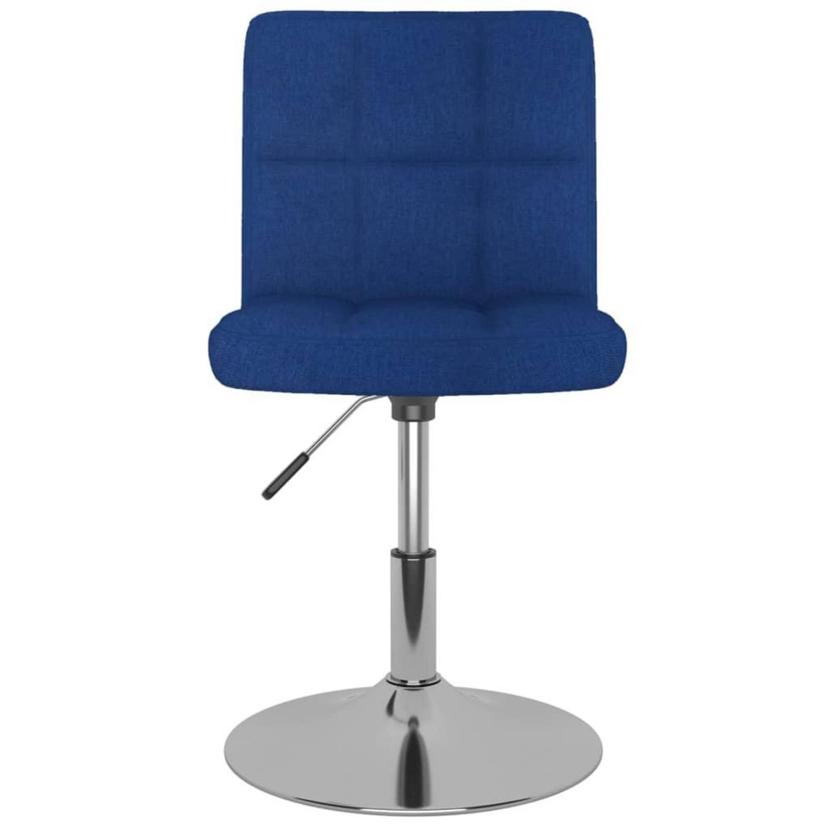 VIDAXL Chaises pivotantes a manger lot de 2 bleu tissu