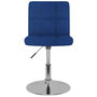 Voir la diapositive 4 : VIDAXL Chaises pivotantes a manger lot de 2 bleu tissu