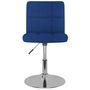 Voir la diapositive 4 : VIDAXL Chaises pivotantes a manger lot de 2 bleu tissu