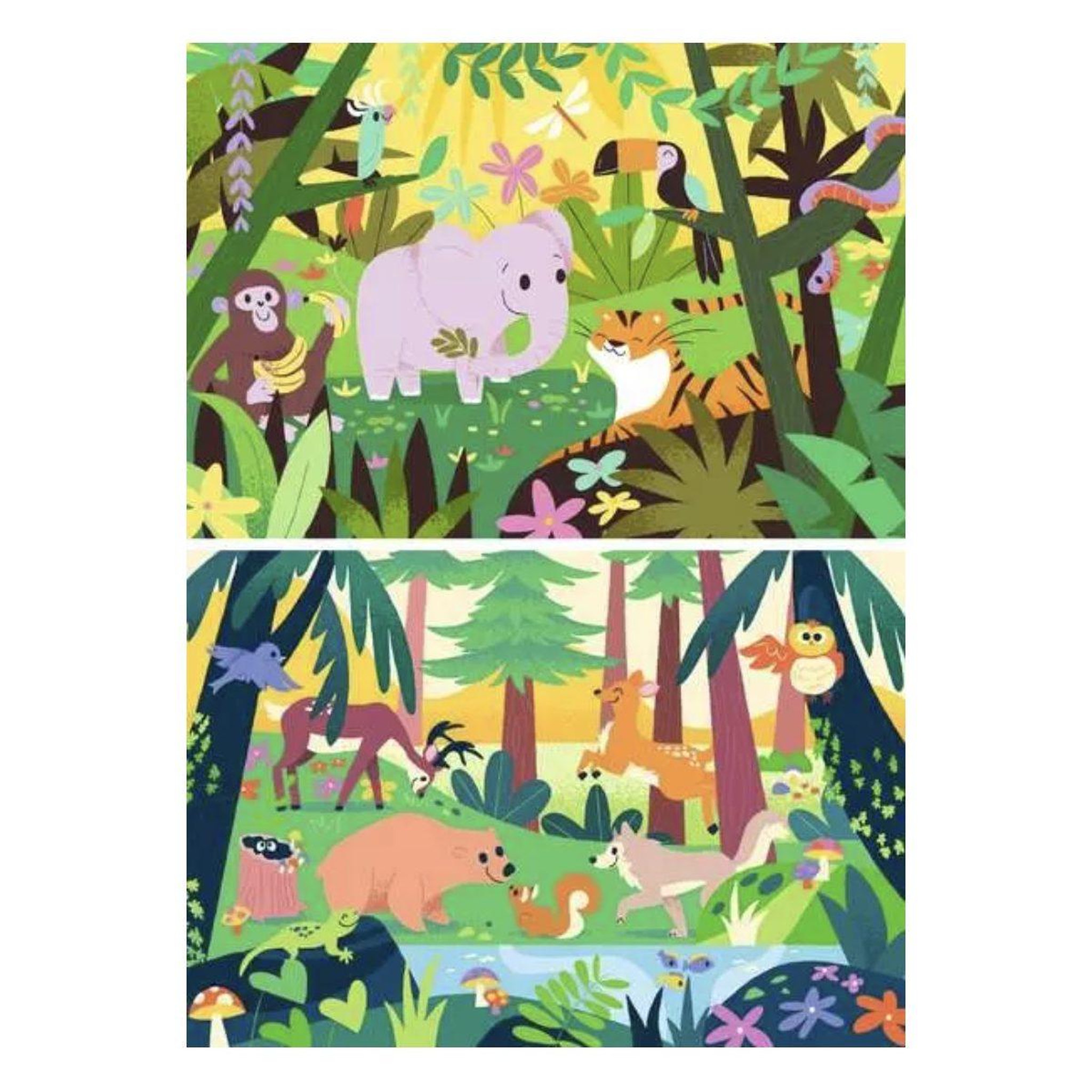 Voir la diapositive 2 : RAVENSBURGER Puzzles Enfants 2x12 pieces - Les copains de la nature