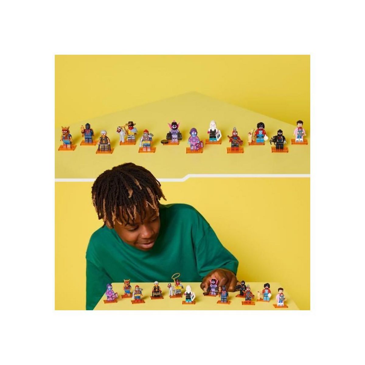 LEGO Box de 36 Minifigures 71050 Spider-Man : Across the Spider-Verse - Jeu des 5 ans - Accessoires