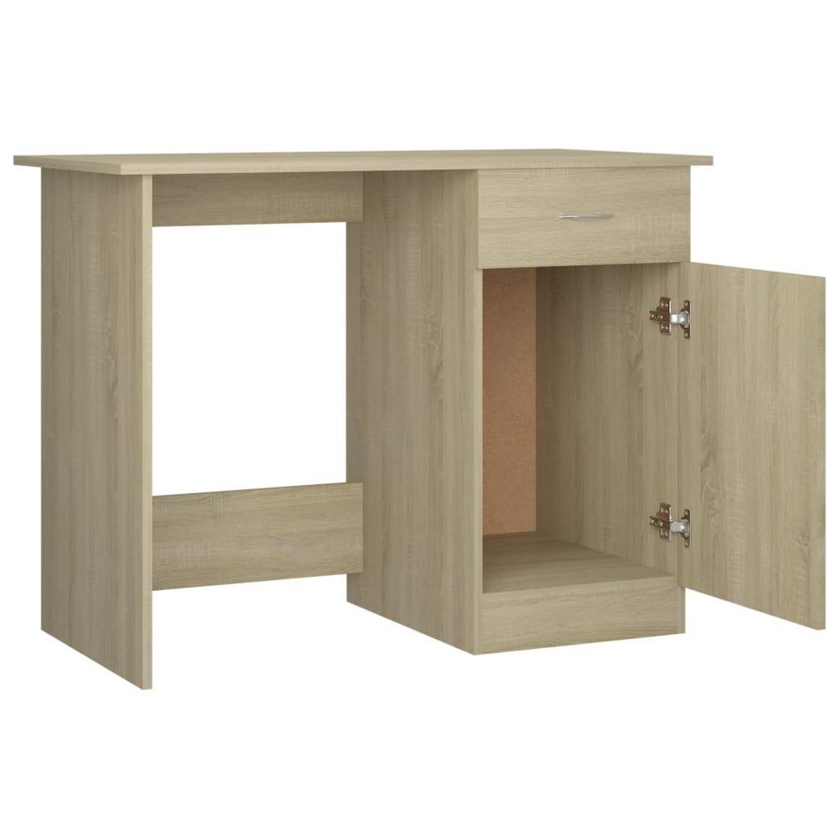 VIDAXL Bureau Chene sonoma 100x50x76 cm Bois d'ingenierie