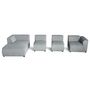 Voir la diapositive 3 : LISA DESIGN Suaro - canapé modulable d'angle gauche 5 places en tissu texturé