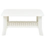 Voir la diapositive 2 : VIDAXL Table basse Blanc 90x60x46 cm Plastique