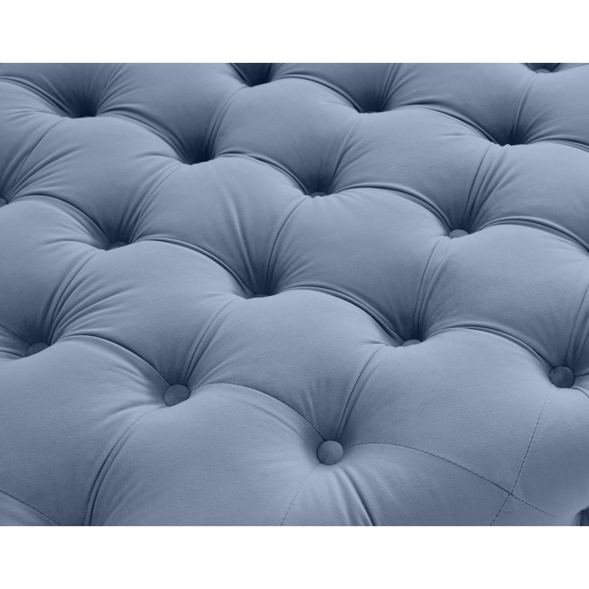 LISA DESIGN Camden - pouf chesterfield en velours - pieds en métal doré